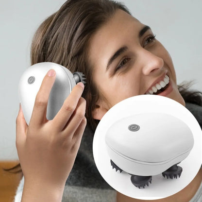 Portable Electric Head Massager Scalp Relax Kneading Scalp Massager Vibration Rechargeable Head Massage Machine Bathroom