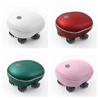 Portable Electric Head Massager Scalp Relax Kneading Scalp Massager Vibration Rechargeable Head Massage Machine Bathroom