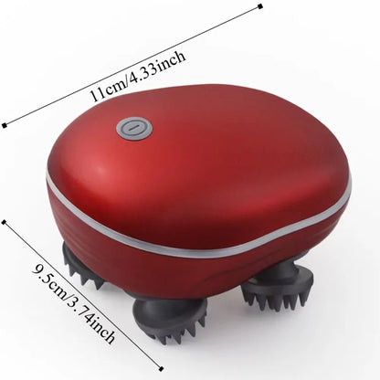 Portable Electric Head Massager Scalp Relax Kneading Scalp Massager Vibration Rechargeable Head Massage Machine Bathroom