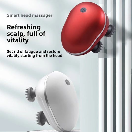 Portable Electric Head Massager Scalp Relax Kneading Scalp Massager Vibration Rechargeable Head Massage Machine Bathroom